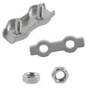 Rshuhx M4 Duplex Clamp 304 Stainless Steel Heavy Duty Wire