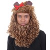 Cowardly Lion Wig & Beard Set, Brown Adult HM-245