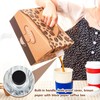 Dandat 30 Pack Disposable Coffee Box,Coffee to Go Container -