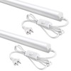 SUNLINKCO (2 Pack 4FT T5 LED Shop Light,6500K,20W,2300LM(Super Bright White)