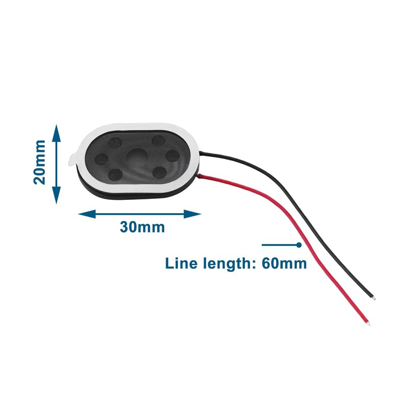 eMagTech Pack of 10 8 Ohm 1W 20 x 30mm