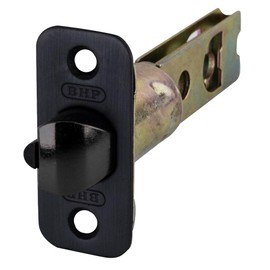 Brixwell Adjustable Deadbolt Latch Entry, 2-3/4" Backset, Oil Rubbed Bronze Finish, Black Mounting Plate, Replacement Latch for Interior or Exterior Door Locksets, Metal Material, Pack of 2