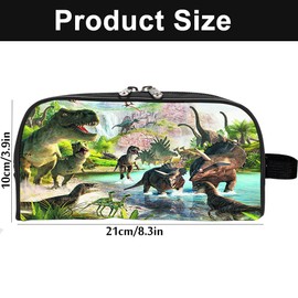 YGCHEN Dinosaur Pencil Case Children's Stationery Bag Large Capacity Dino Pencil Case Dinosaur Pencil Organiser School Pencil Case Boy, multicoloured, pencil case