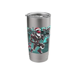 AI Santa Claus - Futuristic Christmas Robot with Drones Stainless Steel Insulated Tumbler