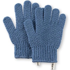 MainBasics Guantes De Baño Exfoliantes Profundos - Estropajo De Ducha De Nailon De Textura Gruesa Para Eliminar La Piel Muerta - Lavables A Máquina (1
