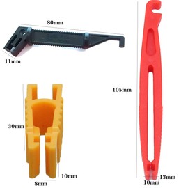 Dancepandas Fuse Puller Car 12 Pieces Universal Glass Fuse Puller Plastic Blade Fuse Puller Car Fuses Insert Tool for Removal (Red Black Yellow)