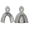 Metal Dental Impression Trays Set Solid Upper & Lower Regular