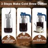 Cold Brew Coffee Maker Pitcher,32 Oz Glass Mason Jar Pitcher