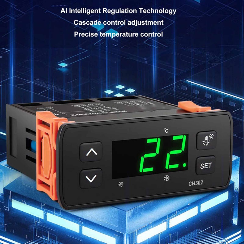 Digital Temperature Controller Dual Sensors Refrigerating Defrosting Alarm Smart Thermostat