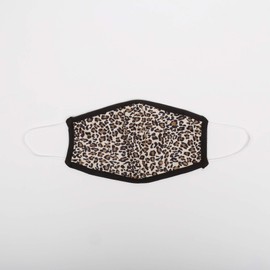 Bodico Cute Cheetah Print Cotton Fabric Reusable Face Mask for Adults, Brown 1 count