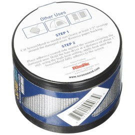 FiberFix Screenmend Window Screen Repair Kit 1-2" x 80" Roll (Silver-Gray)