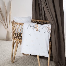 Julius Zöllner Baby Bed Linen 100% Cotton, Standard 100 by Oeko-Tex, Made in Germany, Size 80 x 80 + 35 x 40 cm, Schlummerbande