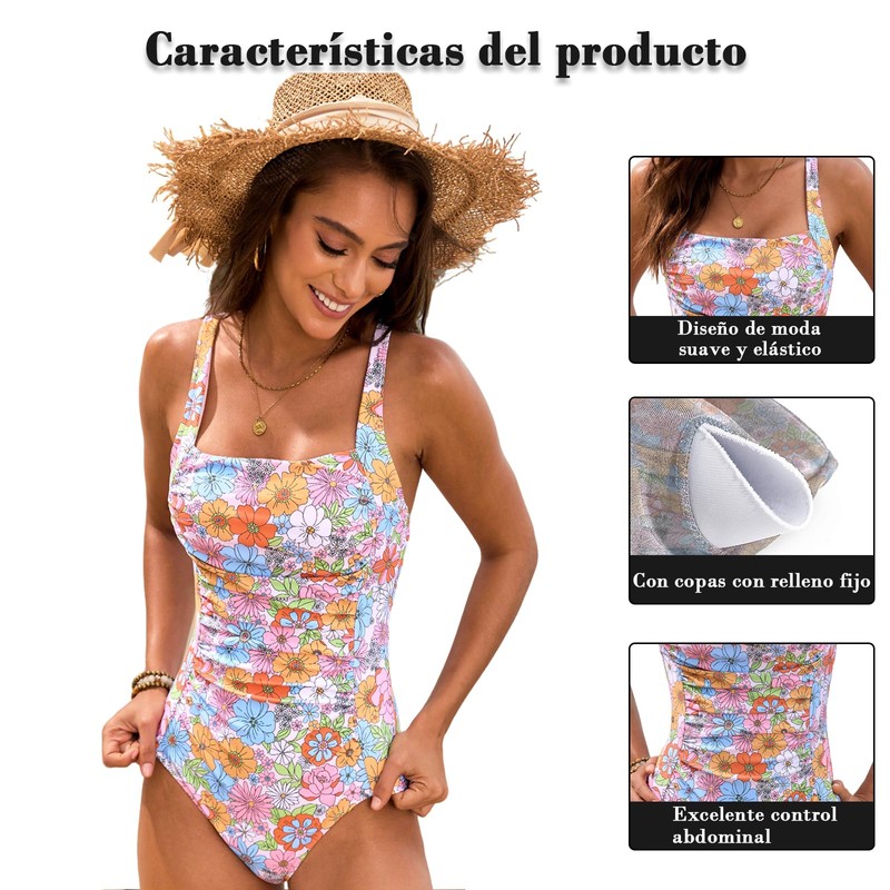 Traje de Baño para Mujer, Una Pieza, Diseño Completo (MX/US,