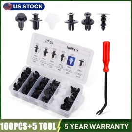 Unbranded 100 X Box Set Bumper Fender Liner Push Type Retainer Clips For Dodge Fastener+++