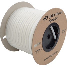 John Guest 1/2 Inch x 250 Feet LLDPE Tubing, Flexible Water Tubing for Plumbing, Natural, PE-16-GI-CCLF-N