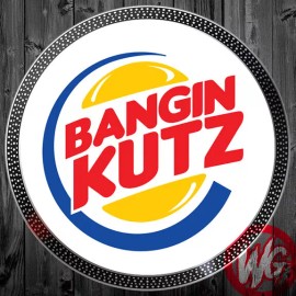 WICKED PAIR of DJ Turntable Slipmats 12 inch - BANGIN KUTZ SLIPMATS