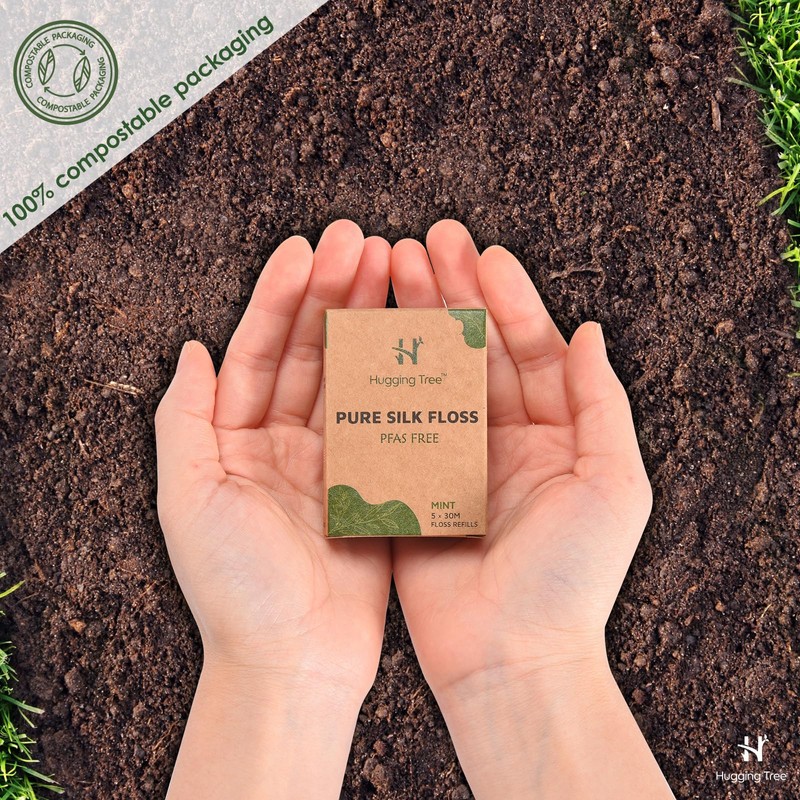 Natural Silk Dental Floss Refills | PFAS Free Dental Floss