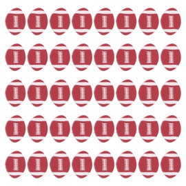 SUNNYCLUE 1 Box 160PCS 12mm Sports Beads Football Beads Bulk Mini American Football Rugby Small Double Side Cute Ball Flat Round Polymer Clay Spacer Beads for Jewellery Making Beading Kit Bracelets