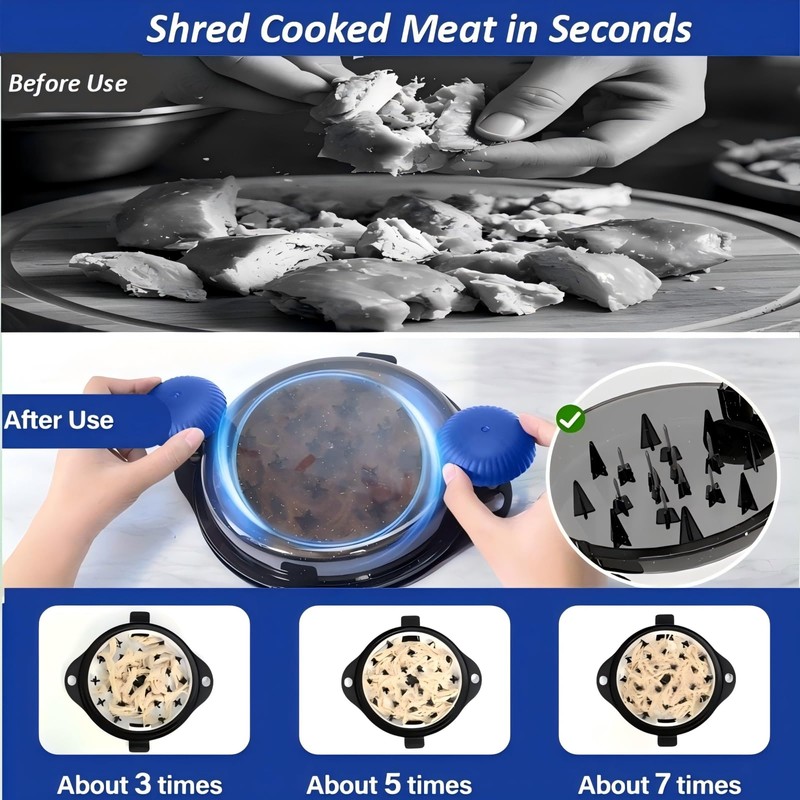 Chicken Shredder Tool Twist Pro - Large Meat Shredder for