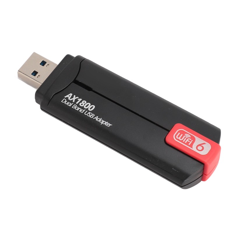 AX1800 WiFi 6 USB Adapter 5dBi Dual Antennas 2.4GHz 5GHz
