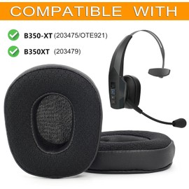 B350XT Ear Pads and Microphone Foam - defean Replacement Ear Cushions Compatible with BlueParrott B350-XT(B350XT B350 XT) Noise Cancelling Trucker Bluetooth Headset (Mesh Fabric)