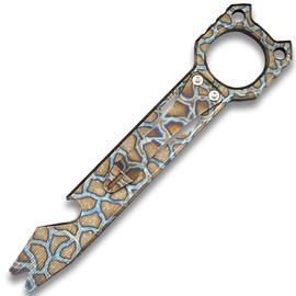 Twosun TS143 Bottle Opener with Pocket Clip Titanium EDC