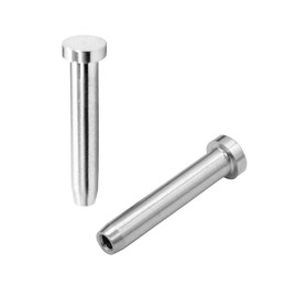 100 Pack Fayevorite Stainless Steel Hand-Crimp Stemball Swages for 1/8" Cable Railing, Cable Dead End, T316 Marine Grade (100)