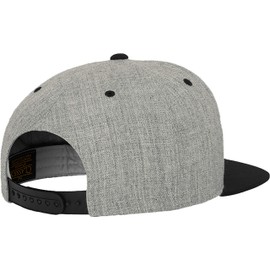 Gassi Hat: Hot Dog - Gift for Dog Owners - Dachshund Cap Men & Women - Dog Cap Flexfit Snapback, Heather Grey-Black
