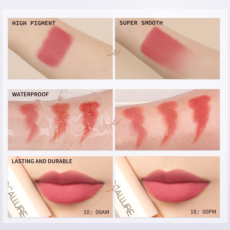 Matte Lipstick – Hydrating, Non-Drying, Full Coverage Nude 105