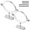 2 Sets 6 Inch Adjustable Pipe Bracket Heavy Duty Adjustable