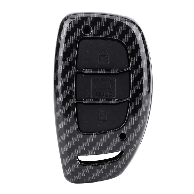 3-Button Carbon Fiber Remote Key Case Cover Accessory Fit for