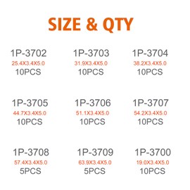 Print D-Ring Kit, Nitrile 90, Hydraulic Hose Fitting Drings, Fits CAT Caterpillar Excavator 2701535 4C4784 Replacement (4C-4784)