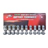 Road Power 903-10 Top Post Battery Terminal; 10-Pack; Chrome; 6