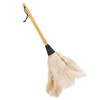 Redecker Ostrich Feather Duster with Varnished Wooden Handle, 19-2/3-Inches, White