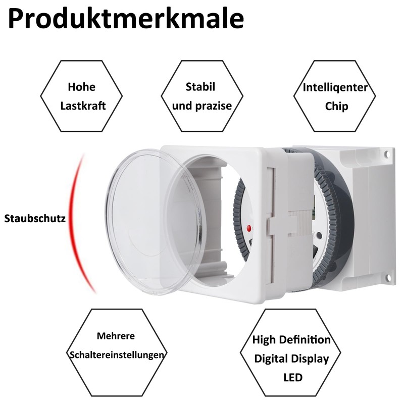 DC/AC 24V Digital Gate Timer Switch - Programmable, Accurate-to-The-Second Control