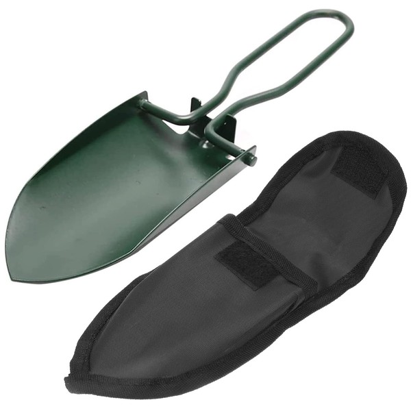 HREDZEO Folding Shovel,Portable Mini Foldable Shovell Survival Spade Multi‑Functional for