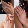 Gold Rings for Women Non Tarnish Gold Plated Cubic Zirconia