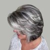 Jolelyne Ombre Ash Blonde Layered Bob Wigs for Women Short