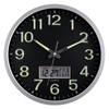 Plumeet Night Light Wall Clock, 14’’ Large Bedroom Wall Clocks