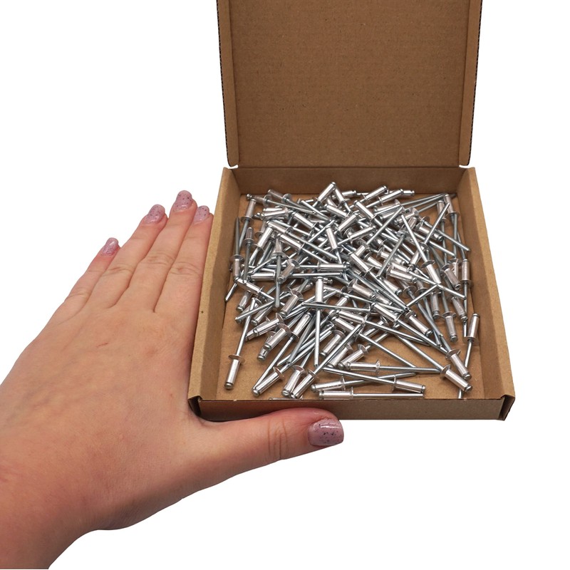 SKIR'CO Countersunk Aluminium Blind Rivets 4.0 x 12 mm Steel