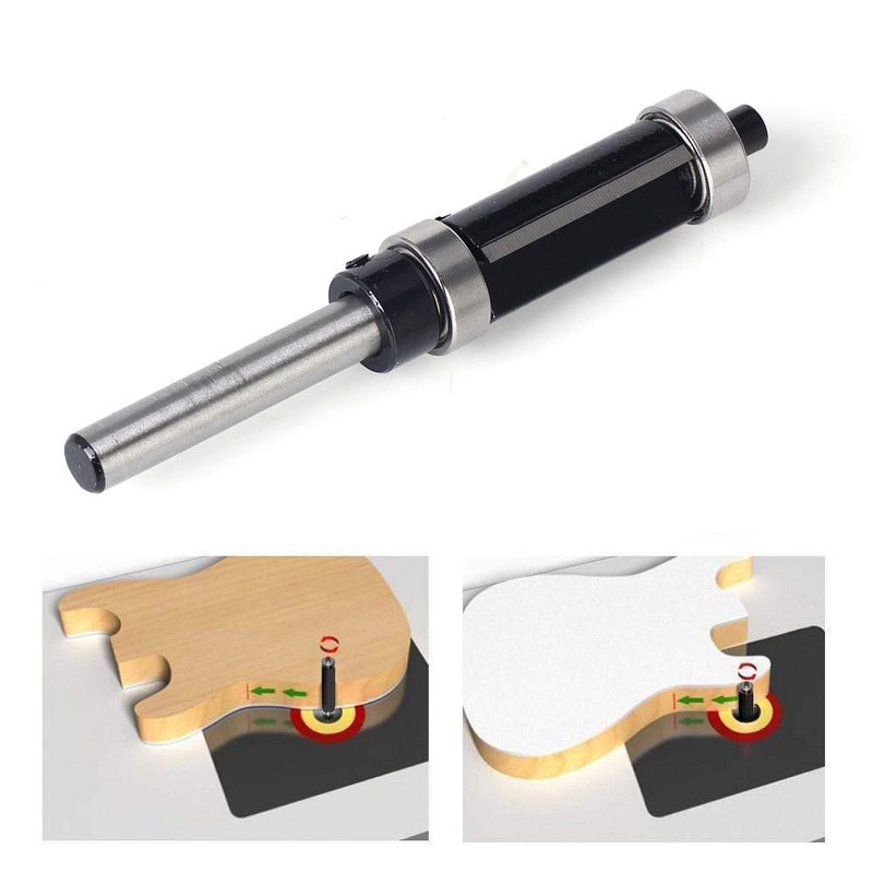 Mesee 1/4 Inch Shank Top & Bottom Bearing Flush Trim