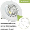 DKARDU 30pcs Lamp Retaining Spring Clip Ring GU10 MR16 Spotlight