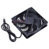 Solar Panel Fan Dual Exhaust Fans Air Ventilation Heat Dissipation