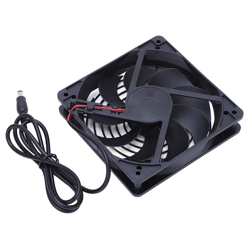 Solar Panel Fan Dual Exhaust Fans Air Ventilation Heat Dissipation