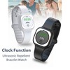Ultrasonic Repellent Bracelet Watch with Clock Function Rechargeable Waterproof Repellent