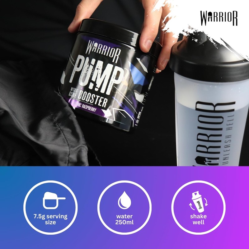 Warrior Pump Non Stim Pre-Workout Powder 225g – Nitric Oxide