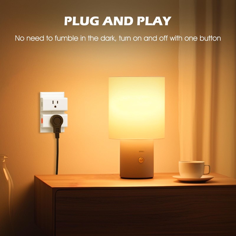 SURNICE Mini Remote Control Outlet Plug, 15A Wireless Light Switch