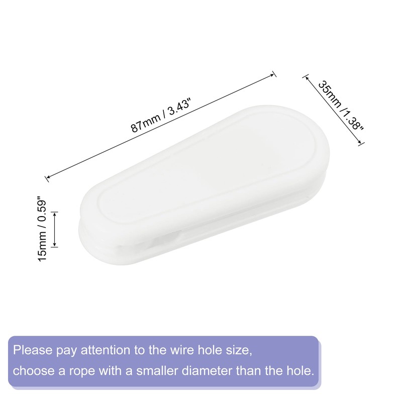 uxcell 4Pcs Blind Cord Weight, 87mm Curtain Blinds Handles Plastic