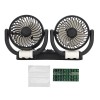Unbranded Foldable Dual Head Fan Silent Cooling 2 Speeds 360
