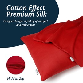 Flowen Pillow Covers, Decorative Pillow Covers for Sofa/Bed Pillows, Premium Cotton Sateen, Super Soft Fabric, Resistant, Hypoallergenic, Anti-Dust Mite, Concealed Zip, Fully Washable, 40 x 40 cm, Set